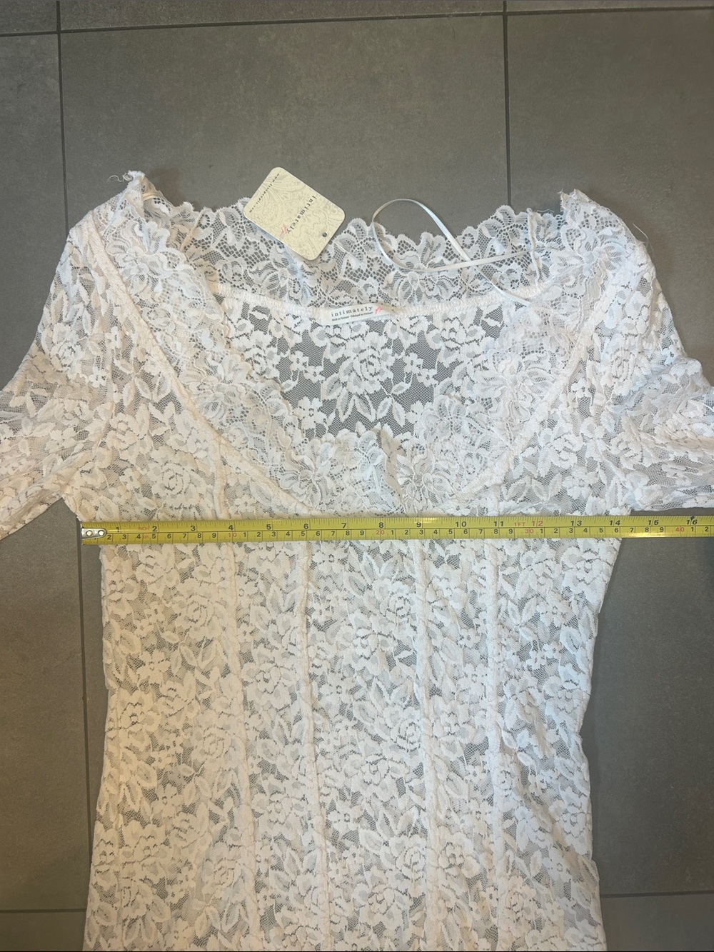 Free People-Intimately Free People Long Sleeve Lace Top - Picture 4 of 7